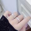 Star Love Zircon Girlfriend Opening Ring Simple And Fashionable Stacking Wearing Niche High-End Light Luxury Ring Woman