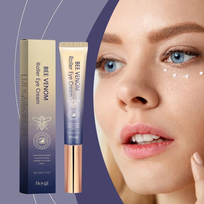 Hoygi Anti- Wrinkle Eye Cream With Roller Ball Quick Drying Hydrating Hyaluronic Acid Refreshing Eye Serum Fades Fine Line