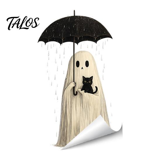 Removable Window Stickers Halloween Witch/Ghost Clings, Static Glass Stickers, Waterproof PVC Decals, Film Decorative for Home Store And Holiday Party