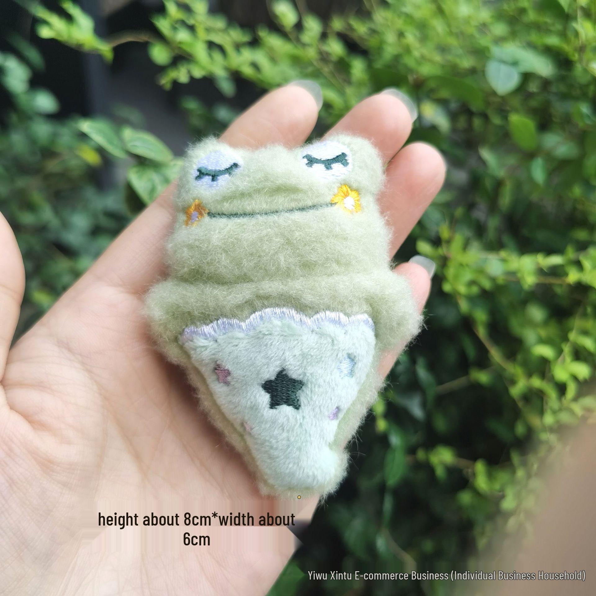Small Animal Plush Cone Ice Cream Pendant - Bear, Rabbit, Panda Brooch & Keychain Ornament