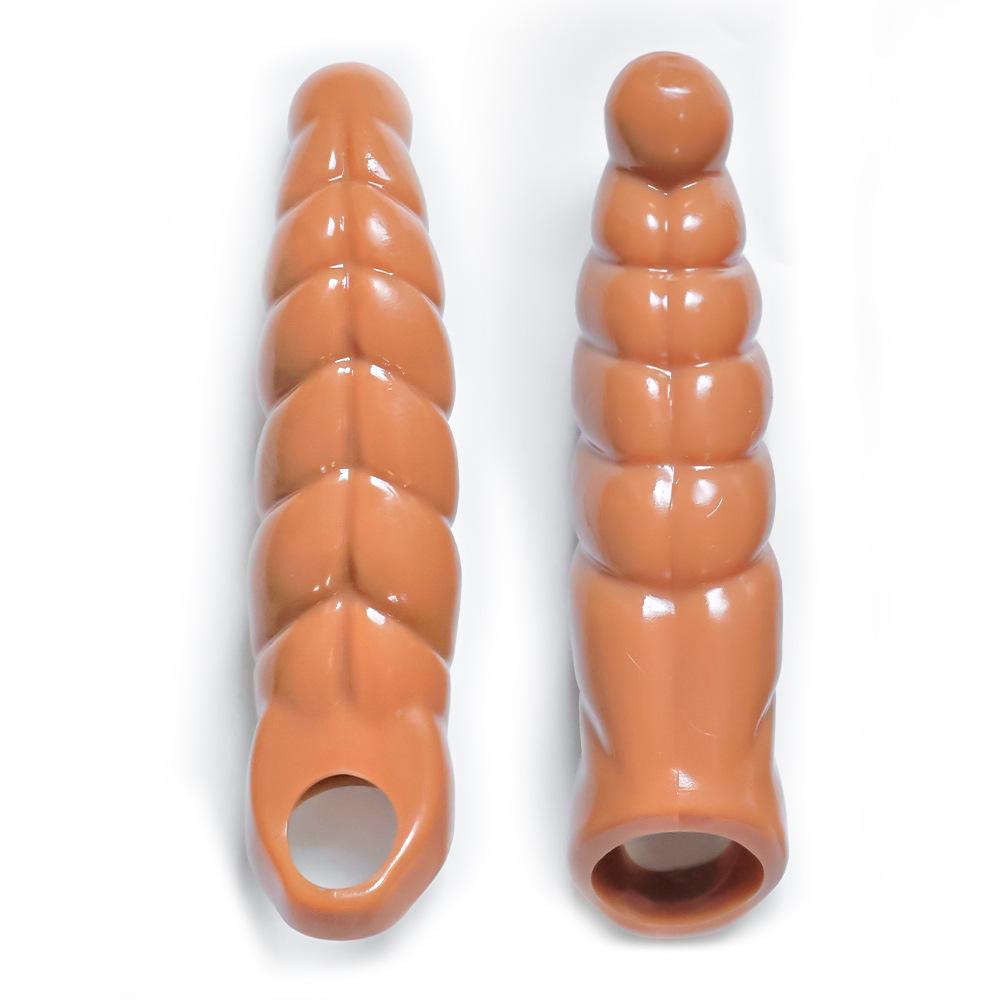 Penis Ring Lock Essence Long and Thick Wearable Fake Penis Sets Exotic Condom Couple Delay Supplies
