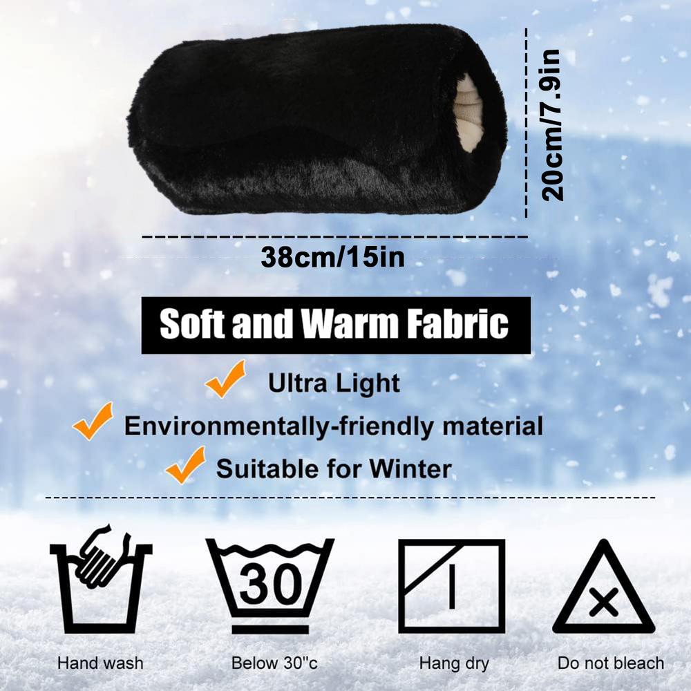 Faux Muff For Women Winter Warm Arm And Hand Warmer Ry Plush Muffler Luxurious Faux Rabbit Mittens Hand Warmer Gloves