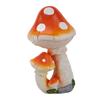 Resin Mushroom Decor 3 Mushrooms Design Exquisite Decorative Durable Versatile Outdoor Garden Decor