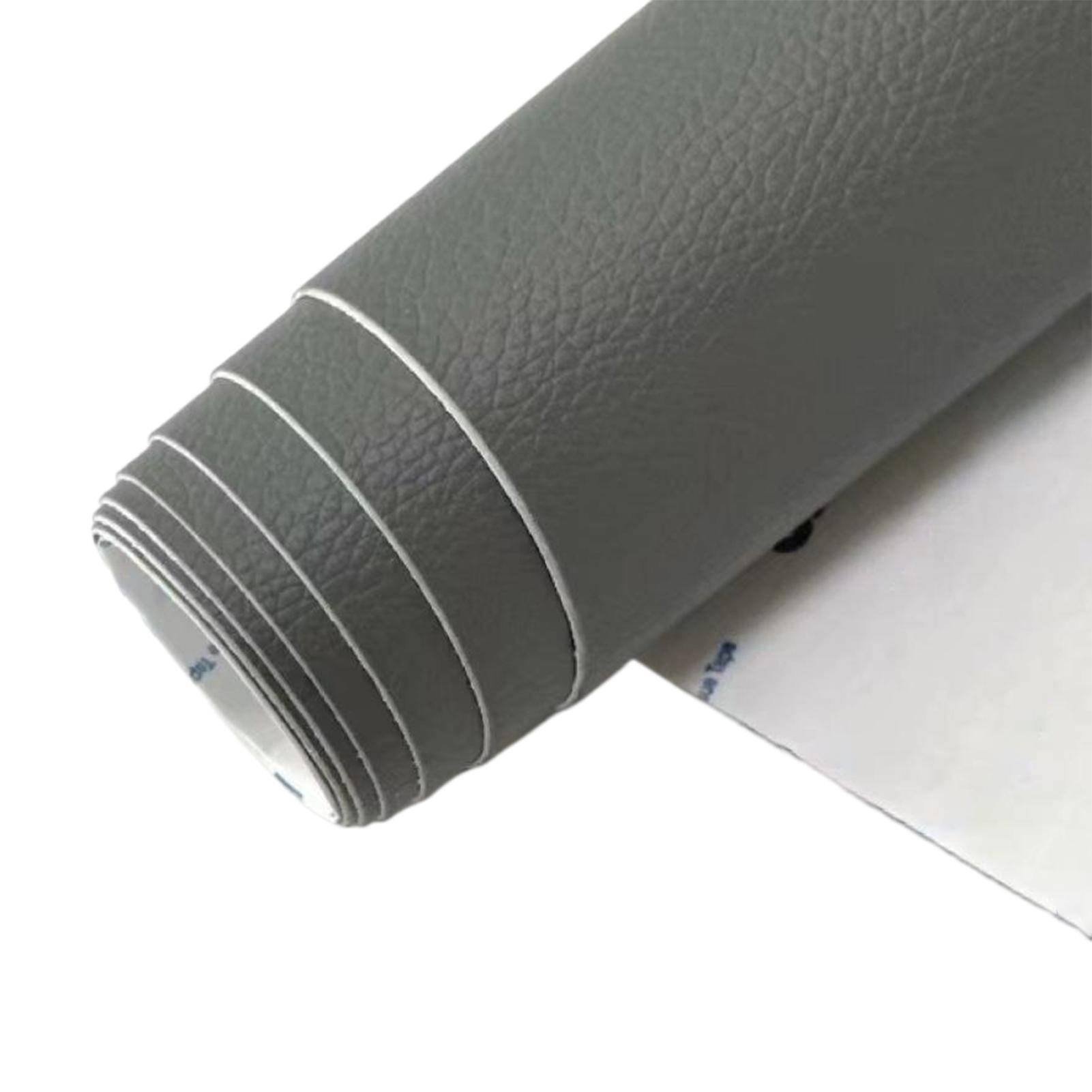 Leather Repair Patch Self Adhesive Quick Fix For Furniture Tears And Rips Self Adhesive Leather Repair Patch DIY Cutting темно серый