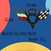 American Flag V8 V 8 Italy UK Germany US National Flag for Fender Trunk Rear Bonnet Nameplate Decal Emblem Badge Sticker