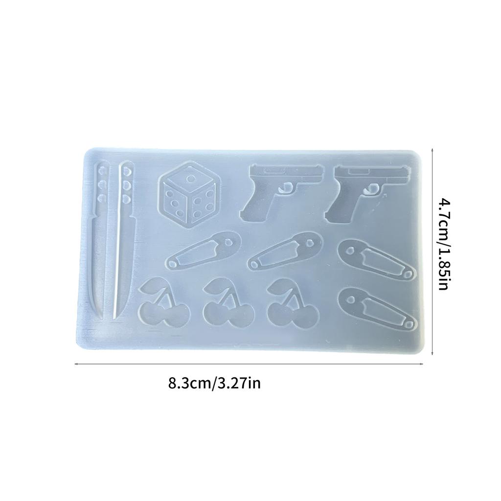 Silicone Mold Cherry Shaped Accessories Mould Unique Epoxy Resin Jewelry Making Molds for Crafting Enthusiasts
