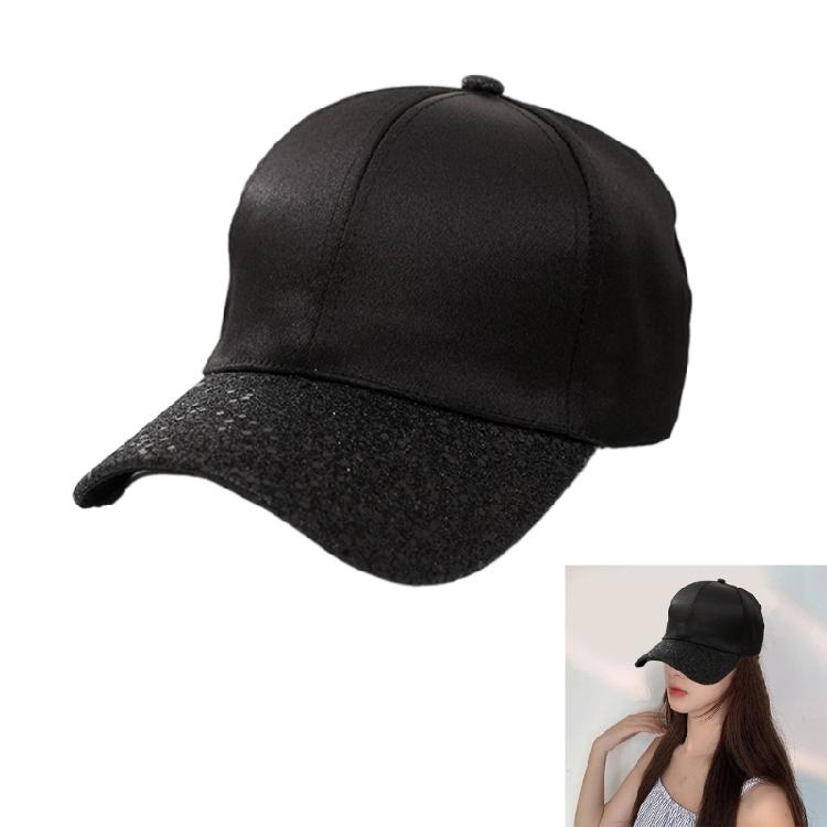 Fashionable Unisex Baseball Caps Sunproof Hat for Sports and Leisure Wear with Glitters Brim Breathable and Comfortable