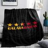 Galatasaray Spor Kulübü Printed Flannel Blanket, soft throw for bedroom sofa, washable, fan merchandise, great gift.