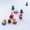 Creative Christmas Ornament Set: Pine Cone Snowman & Mini Christmas House Decorations
