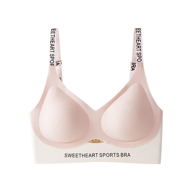 Seamless Lingerie Women's Lifting Without Steel Rings Bra Gathering Vest Style Sports Shock-absorbing Women's Bra