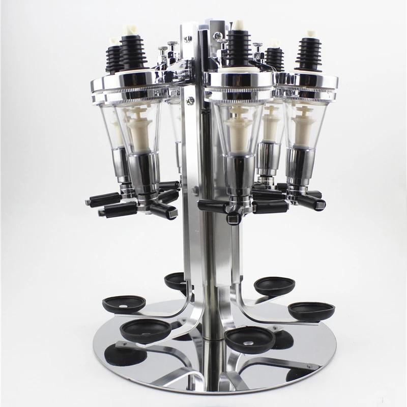 4-6 Head Rotating Wine Pouring Rack Bar Pourer Bar Rack Bar Supplies 30ml Quantitative Pouring Cabinet Wine Cabinet