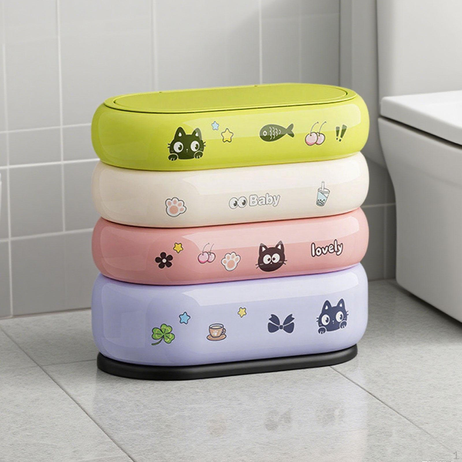 

Милое мусорное ведро, мусор, большая вместимость, моющееся мусорное ведро, корзина для мусора для гостиной No wheels