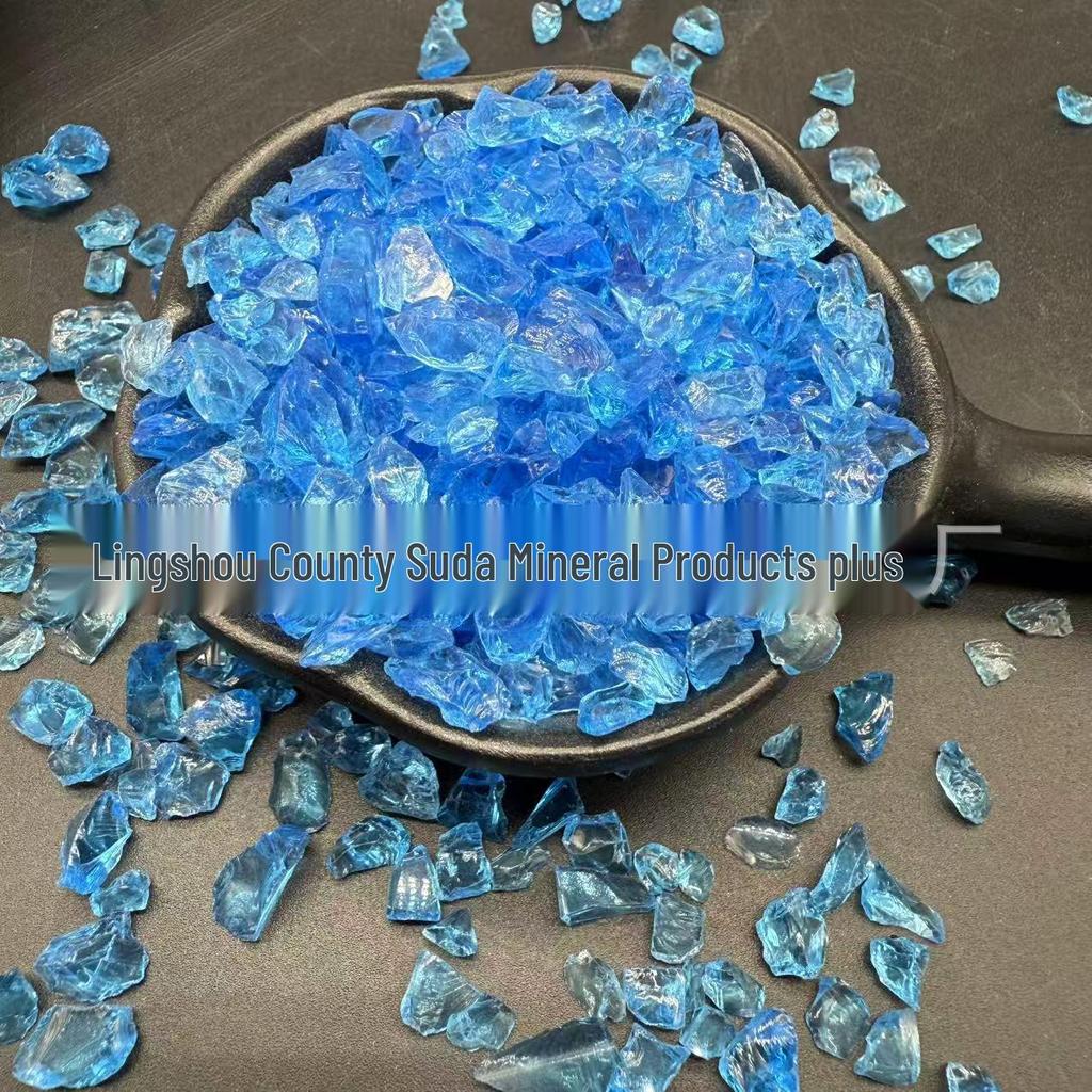 Colored Glass Sand for Decoration, Landscaping, Sandblasting, & Rust Removal