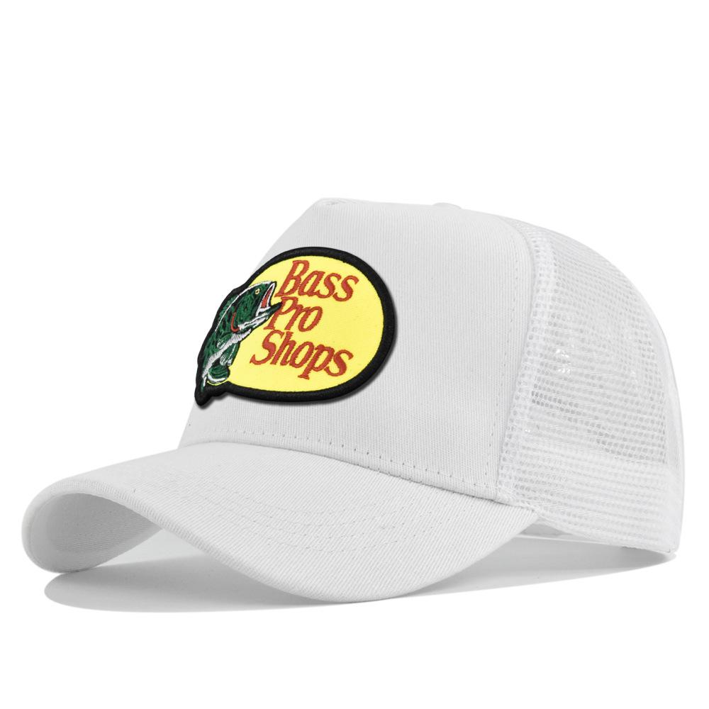 Cappellino a Rete con Visiera Curva e Ricamo a Punto Croce - Cappello da Sole Estivo