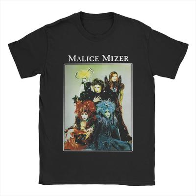 MALICE MIZER  T Shirt Men's  Cotton Crazy T-Shirts Crew Neck  Era Band Tee Shirt Short Sleeve Clothing Birthday Gift