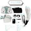 [Milky Time] Shirakami Fubuki Cosplay Costume with Tail and Ears, Hololive Halloween VTuber (Costume)
