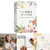 Bible In A Year Study Journal With 52-Week Reading Plan, Christian Gifts For Devotional Journaling, A5 Devotional Notebook
