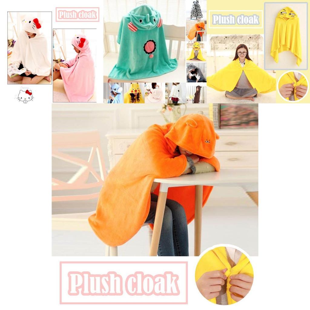 Entzückende Korallenfleece-Decke mit Zeichentrickfigur, perfekt für Wärme und zum Kuscheln