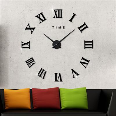 Acrylic Wall Clock Living Room Clock Classic Roman Numeral DIY Creative Wall Watch Home Decoration