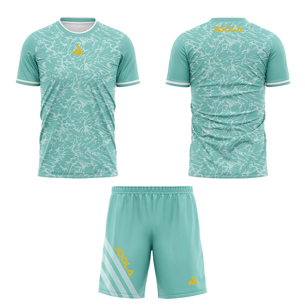 2026 Traspirante Asciugatura Rapida Abbigliamento da Tennistavolo da Uomo Set T-shirt a Maniche Corte e Pantaloncini Pantaloncini da Badminton con Coulisse e Tasca