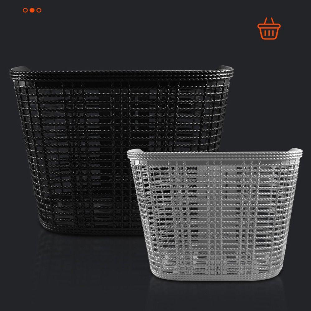 Hollow Bicycle Storage Bag Plastic Student Front Basket  Rear Cycling Accessories