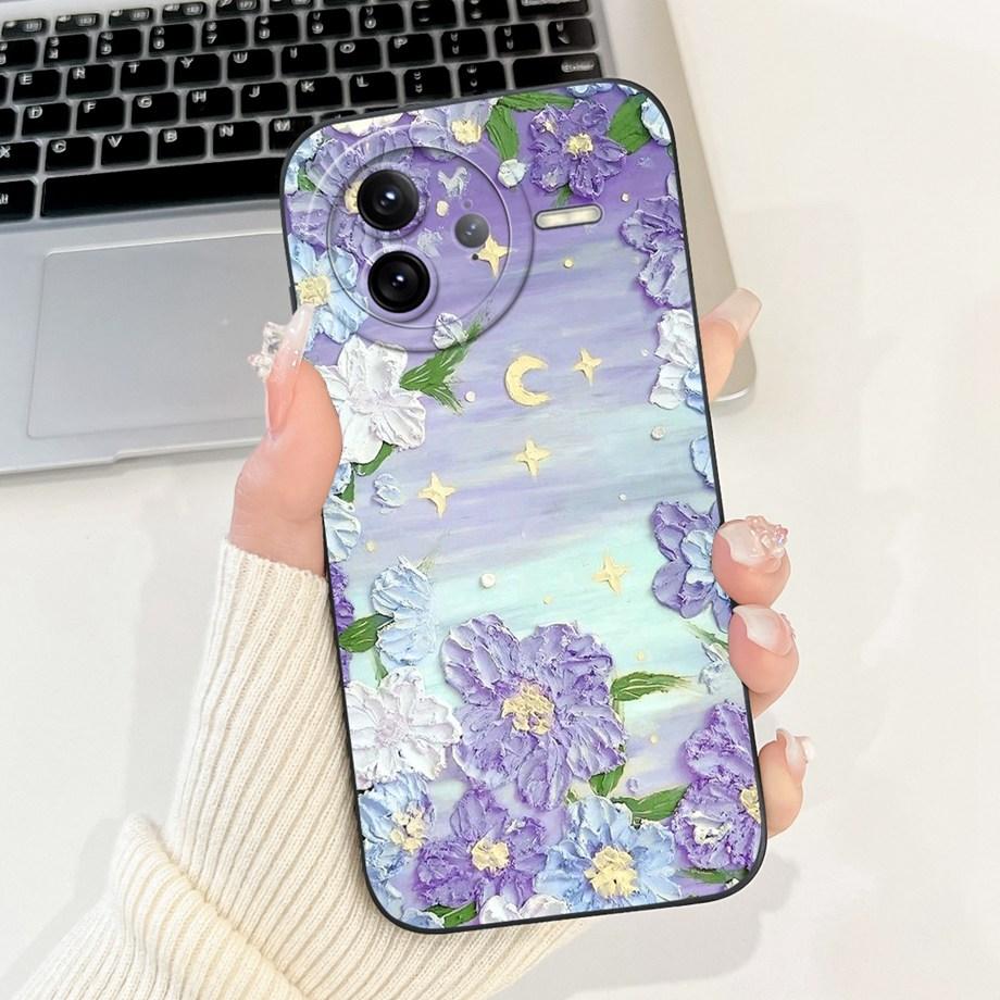 Soft Slim Silicone Fundas For Xiaomi Poco F7 Pro F7 Ultra Case For Redmi K80 K80Pro Back Cover Cartoon Panda Rabbit Flowers Capa