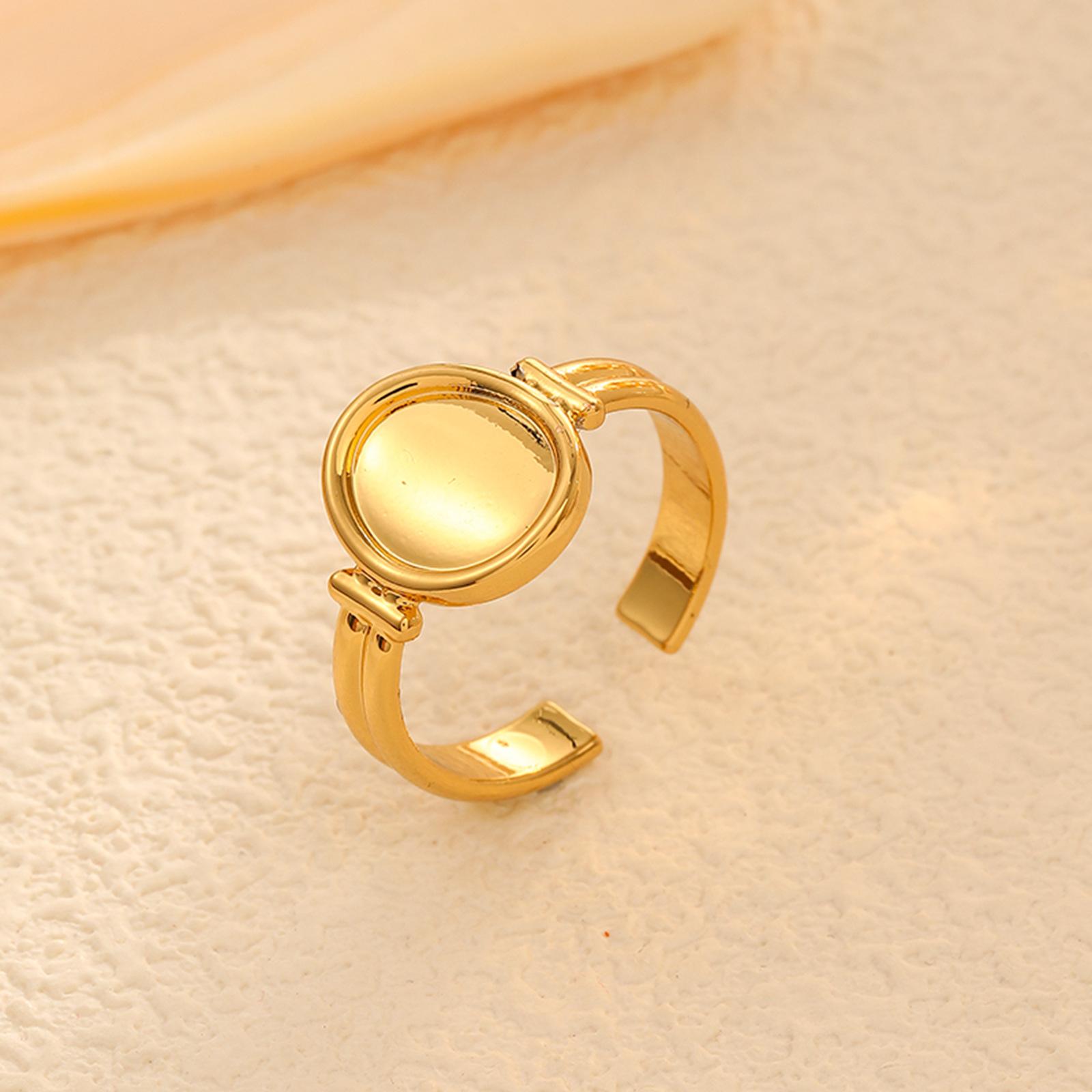 

Simple High-End Ring Index Finger Stainless Steel Lamp Luxury Open Ring Adjustable Niche Ring Jewelry Premium Durable