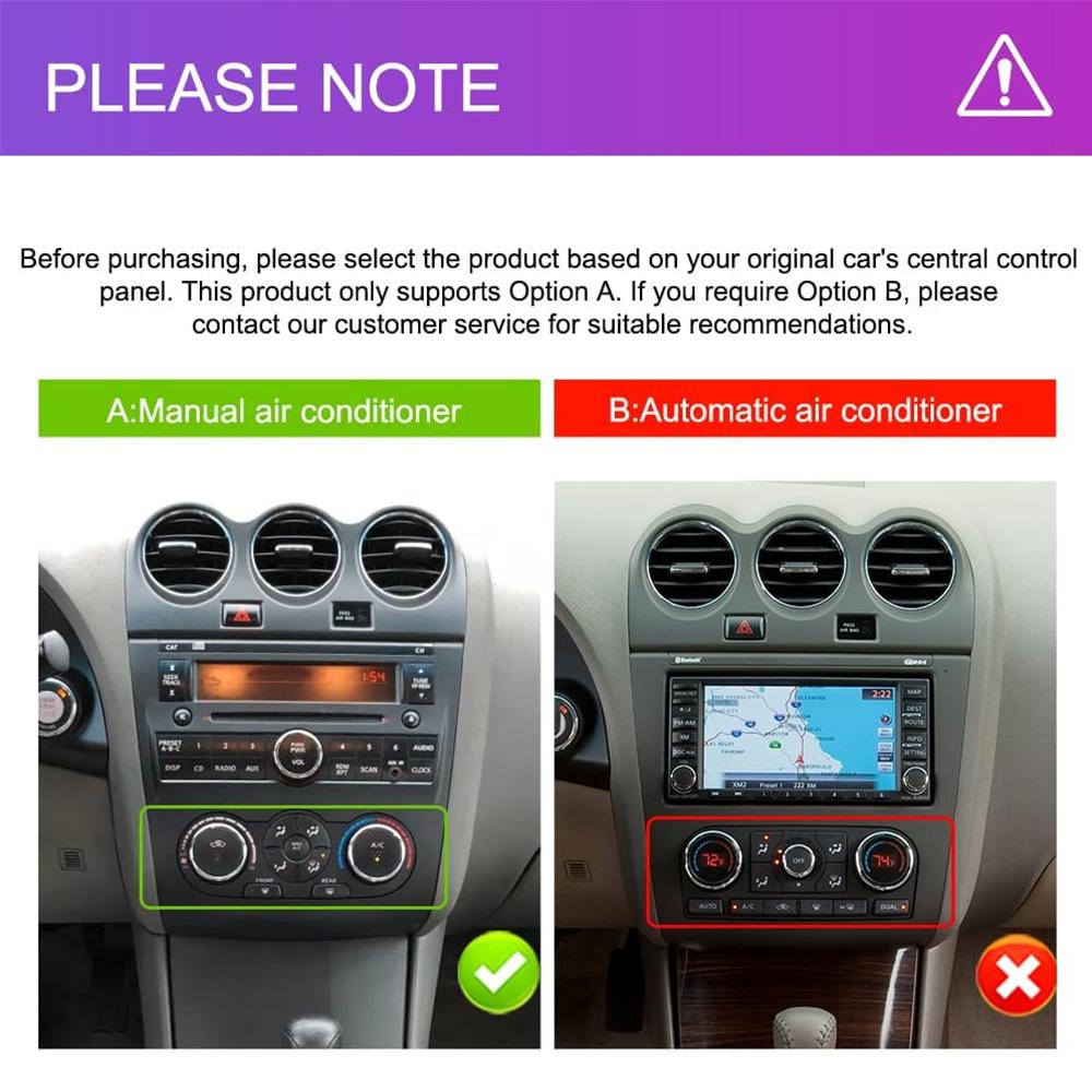 Radio Auto Stereo Android 12 Player Multimedia Video Pentru Nissan Teana Altima Manual 2008 2009 2010 2011 2012 Navigație GPS