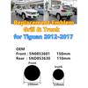 BGI1 2026 New For VOLKSWAGEN VW 2pcs 3D ABS Car Front Logo Grille Badge Trunk Badge Car Replacement Accessories for Tiguan 5N0853601 