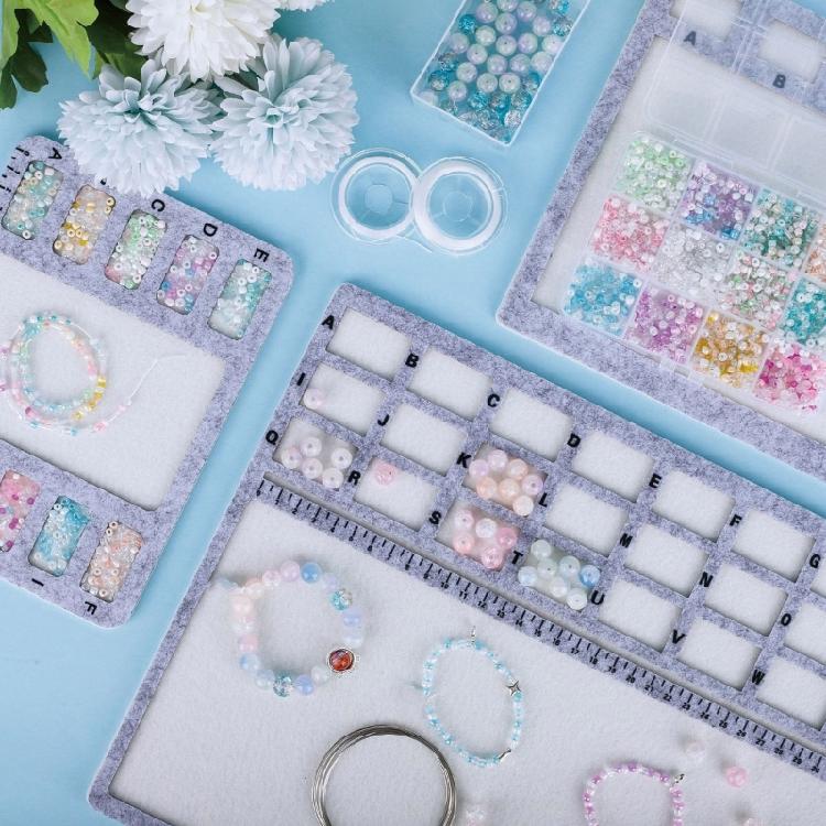 Professional Beading Workstation For Efficient Portable Craft Organization Bead Layout Board Jewelry Making Tray