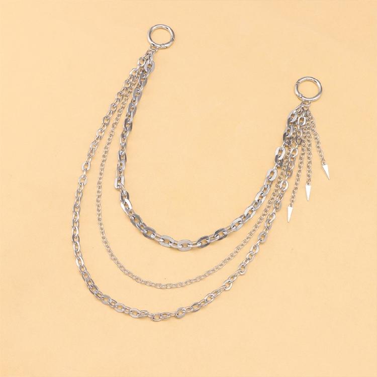 Punk Side Chain Trendsetting Metal Pants Jewelry Layered Body Chain Trousers Street Clothing Accessories