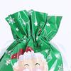 10 Pcs Christmas Drawstring Gift Bags Large Candy Cookie Wrapping Bags for Birthday Holiday Presents Xmas Party Supplies