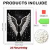 DIY The Wings of An Angel Pearl Art Painting for Adults/Beginners Gift Home Decor Pearl Gem Paintings Picture Arts Craft 30x40cm Without Frame
