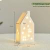 Glowing Ceramic Snow House Christmas Window Display Ornament