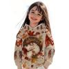 Autumn and Winter Children's Cute Little Animals 3D Printed Hooded Comfortable and Versatile and Breathable Hoodies & Sweatshirts (Girls)