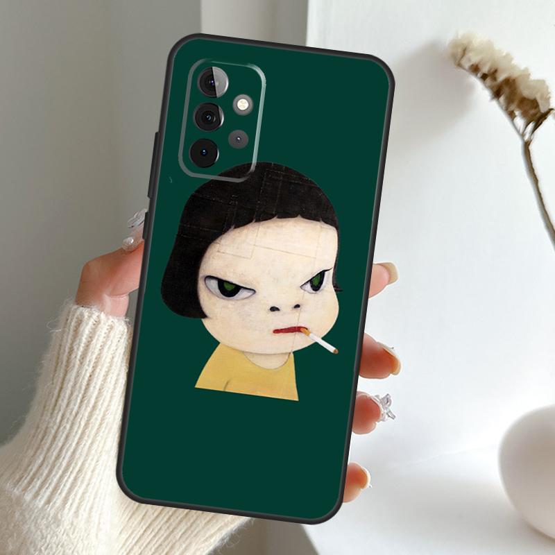 Yoshitomo Nara Case For Samsung Galaxy A52 A32 A12 A16 A26 A36 A56 A15 A35 A55 A34 A54 A13 A33 A53 A17 A06