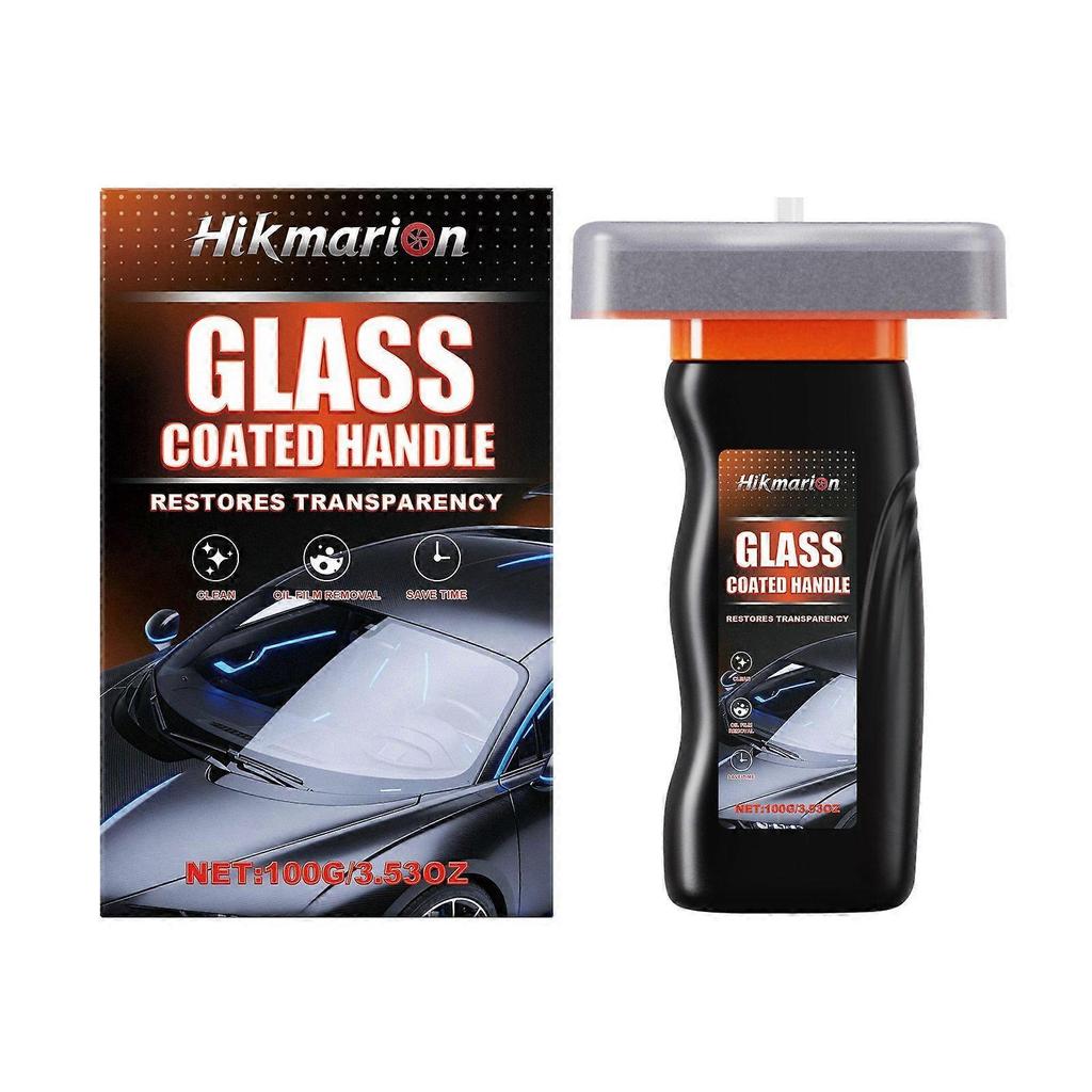 Limited time!!Hikmarion Glass Oil Film Brush Car Windshield Rearview Mirror Clean Oil Film Stains Clear Vision
