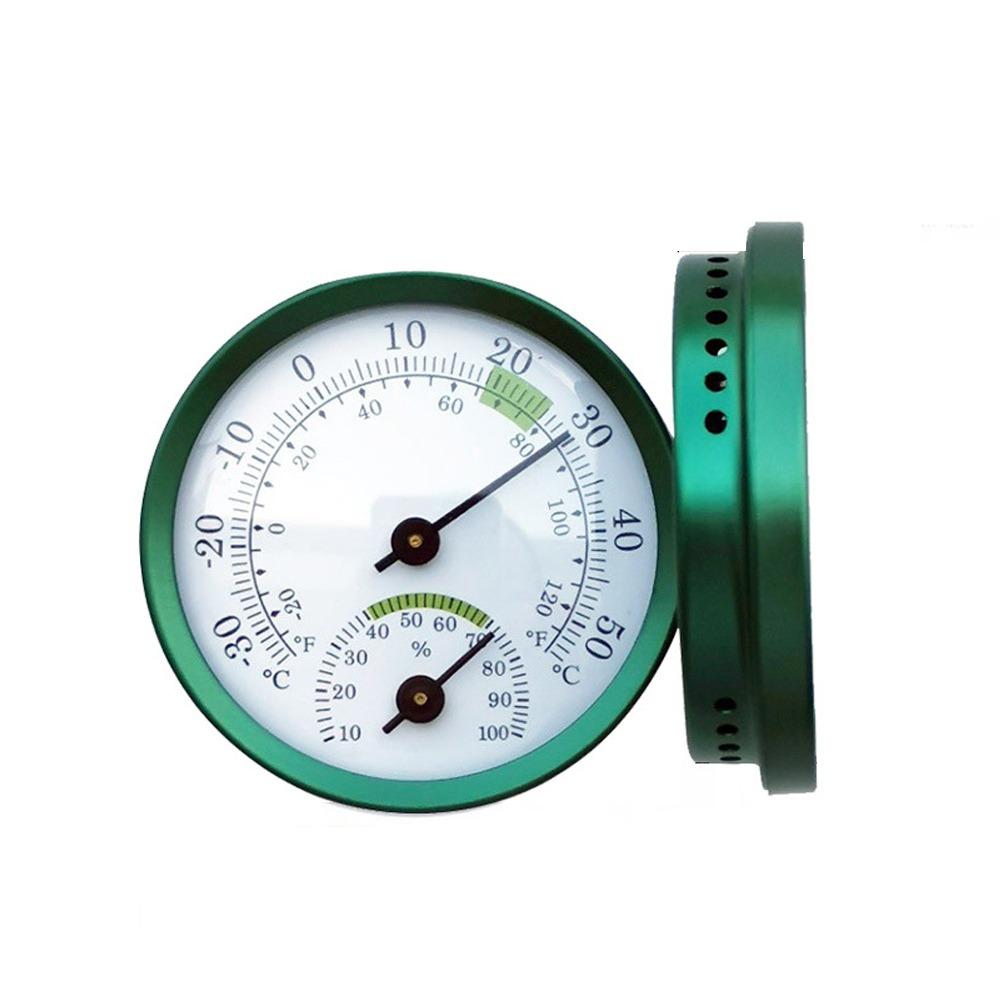 Round Pointer Type Temperature Meter No Battery Required Analog Hygrometer  Home Supply