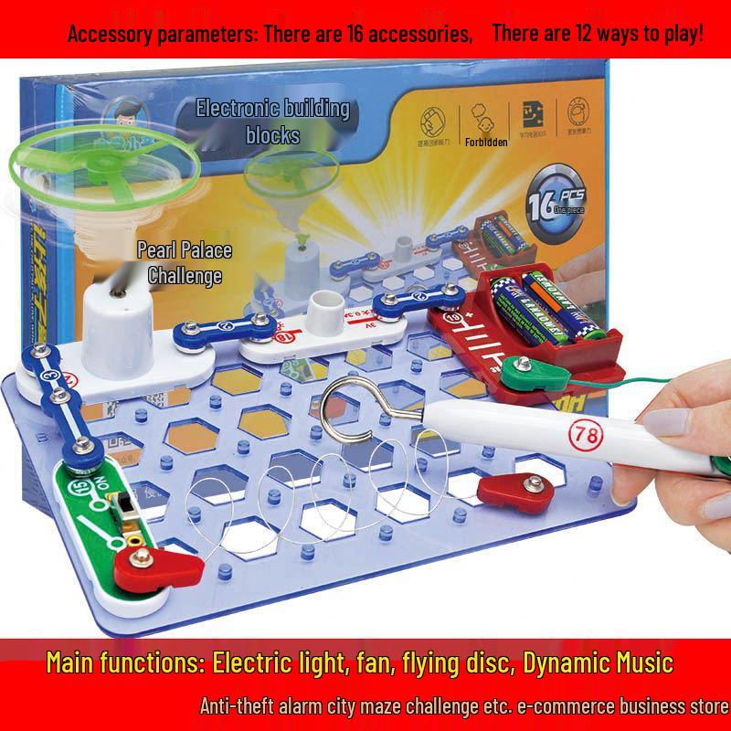 Electric Boy STEM Building Blocks: 9988 Circuit Puzzles & 6688 Science Experiments for Schools