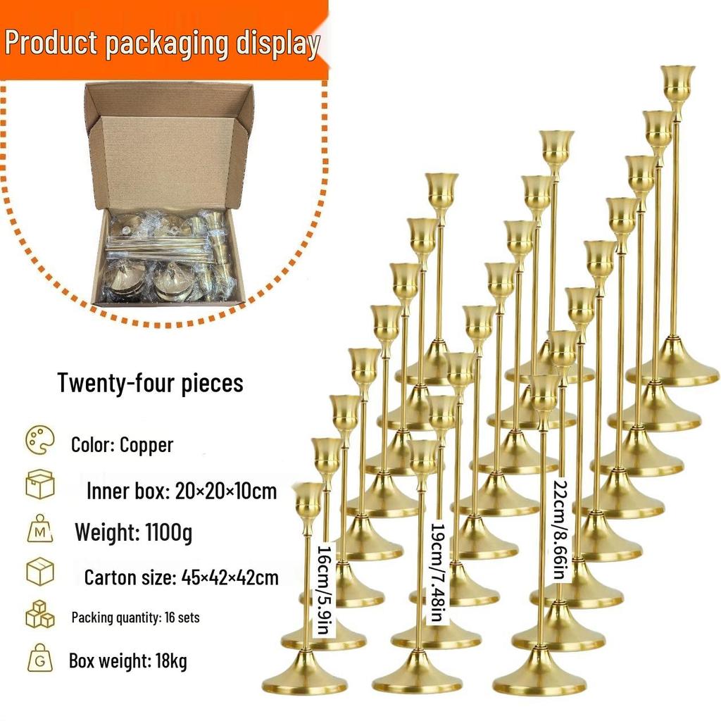 European Minimalist Candlestick Ornament for Candlelight Dinner & Wedding Décor