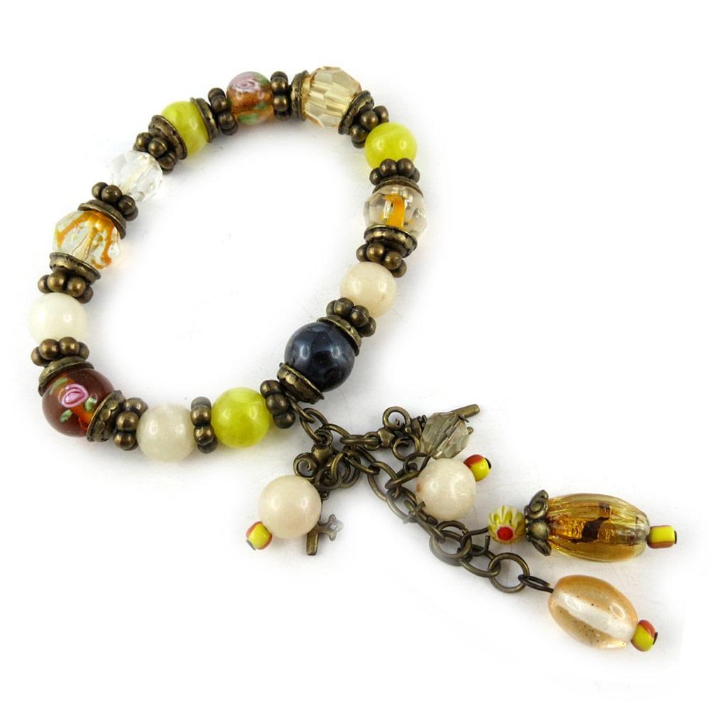 Les Trésors De Lily [L0918] - Amber 'Kilimanjaro' Designer Bracelet