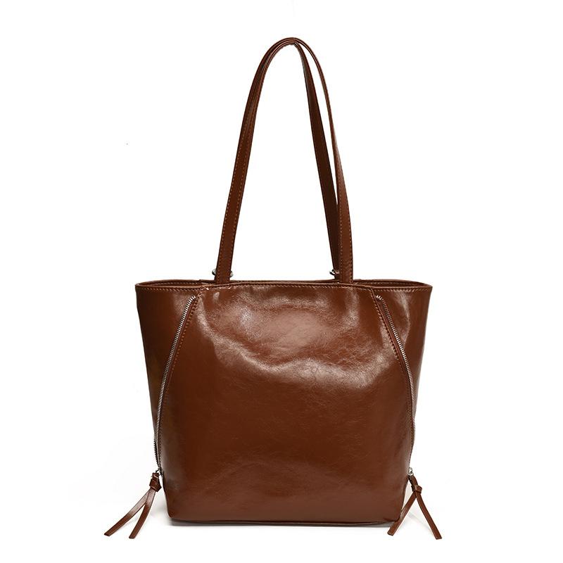 Fashion Large Capacity Red Tote Bags For Women  New Shopping Travel Single Shoulder Handbags Simple Casual Students Backpack