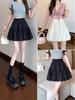 2026 Spring/Summer High Waist Bubble Mini Skirt for Women - Slimming Fluffy A-line Skirt with Anti-Exposure Design.