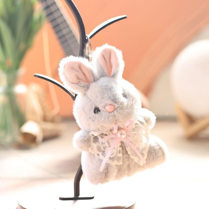 Plush Bunny Keychain With Soft Short Pile Plush For Kids And Adults