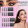 12 Rows Bond and Seal 3D Faux Mink Lash Wispy Style Fake Eyelash False Eyelashes  Eye Lash Extension