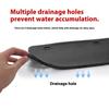 1Pair Silicone Black License Plate Frame Covers Front Or Back Car Plate Bracket Holders, Rust-Proof, Rattle-Proof Accessories