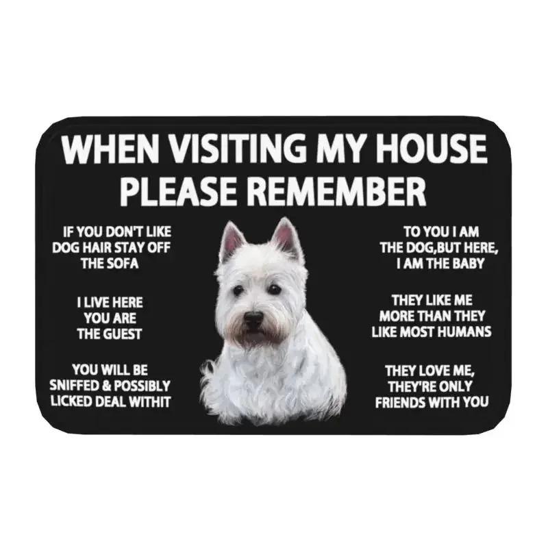 

Staffordshire Bull Terrier Doormat Non-Slip Kitchen Bath Mat Bedroom Balcony Floor Door Entrance Carpet Rug Foot Rugs for Home 40cmX60cm