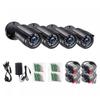 1080P 4 Pack HD TVI Security Cameras Outdoor Indoor Weatherproof Bullet Surveillance Camera for Analog CCTV DVR System EU PLUG