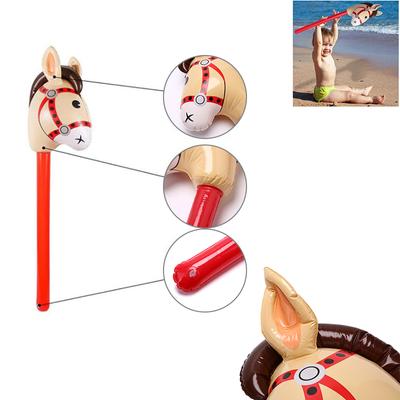 Nafukovací koňské hlavy Cowgirl Stick Outdoor vzdělávací děti Kid Gifts Toys