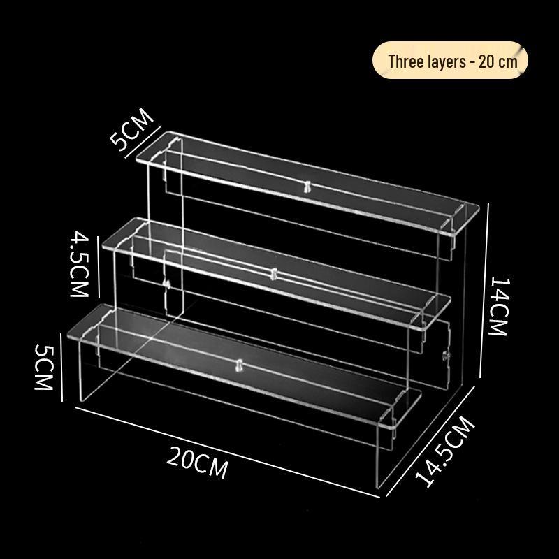 Transparent Multilayer Acrylic Display Stand for Figurines and Dolls